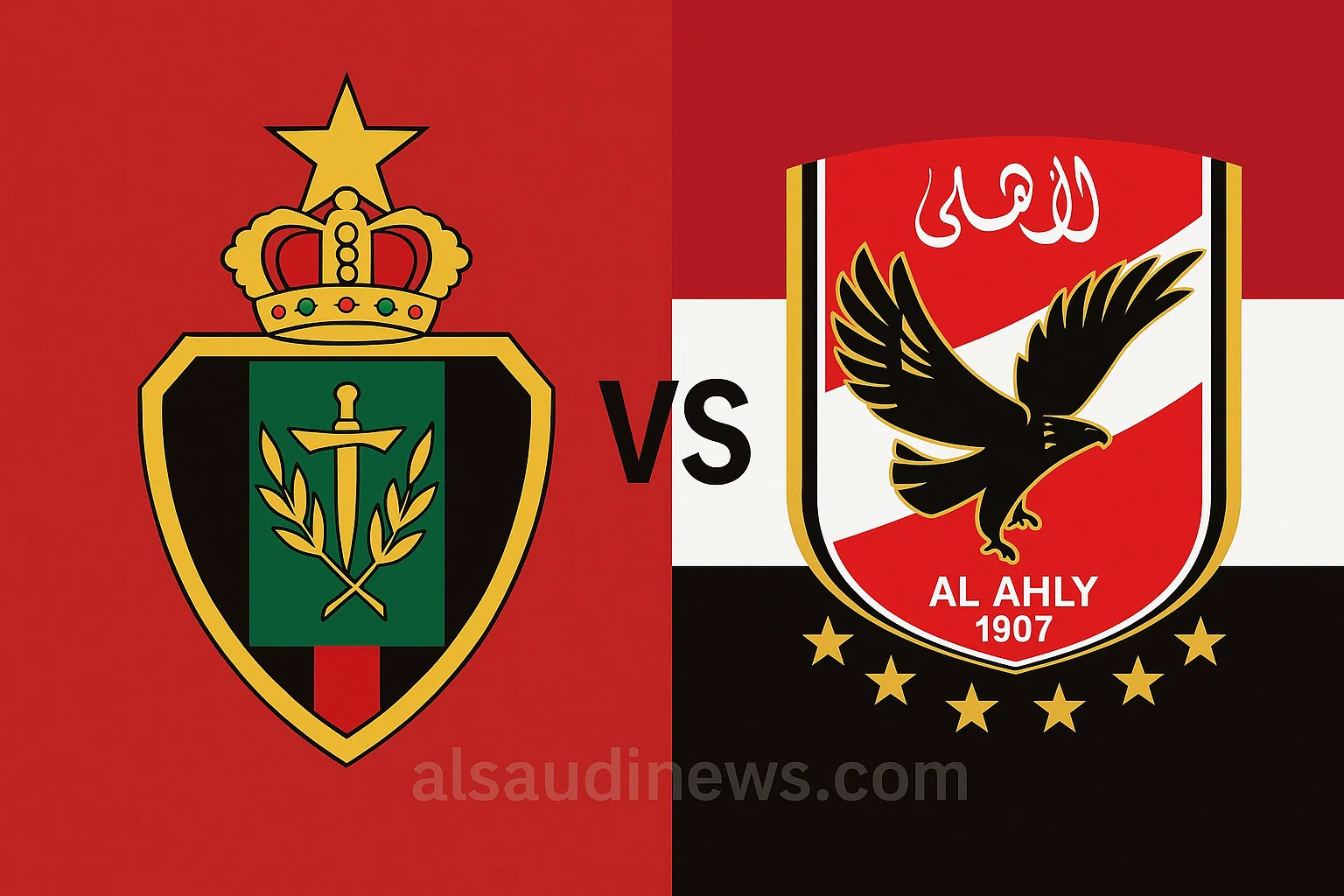 تعادل الأهلي ضد الجيش بالـ1-1.. نتيجة مباراة الاهلي والجيش الملكي في ستاد الأمير مولاي الحسن بالرباط