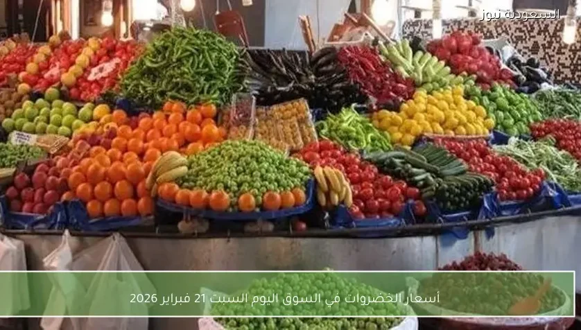 أسعار الخضروات في السوق اليوم السبت 21 فبراير 2026