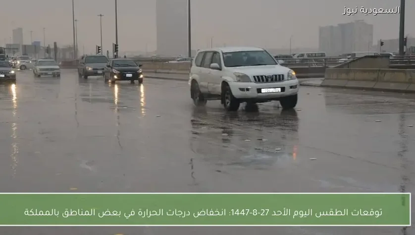 توقعات الطقس اليوم الأحد 27-8-1447: انخفاض درجات الحرارة في بعض المناطق بالمملكة