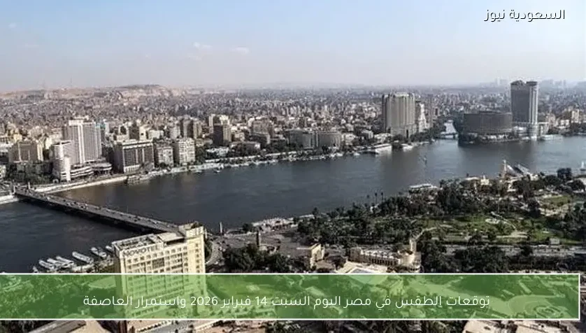 توقعات الطقس في مصر اليوم السبت 14 فبراير 2026 واستمرار العاصفة