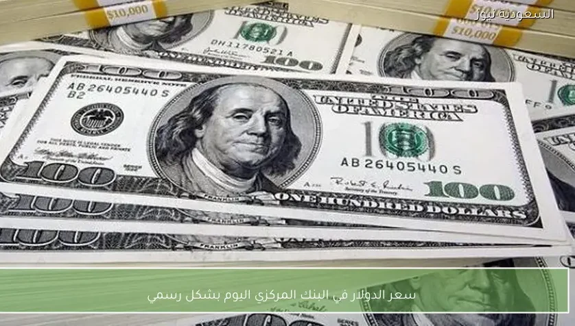 سعر الدولار في البنك المركزي اليوم بشكل رسمي