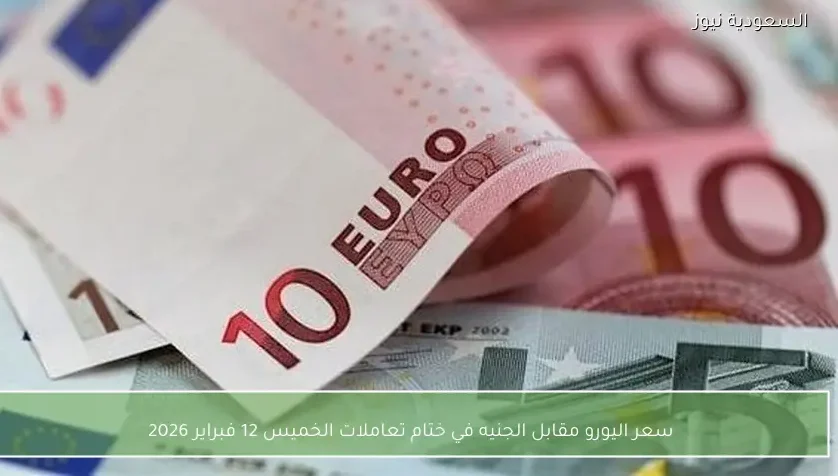 سعر اليورو مقابل الجنيه في ختام تعاملات الخميس 12 فبراير 2026