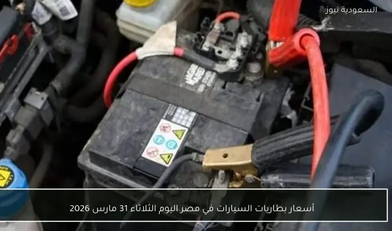 أسعار بطاريات السيارات في مصر اليوم الثلاثاء 31 مارس 2026