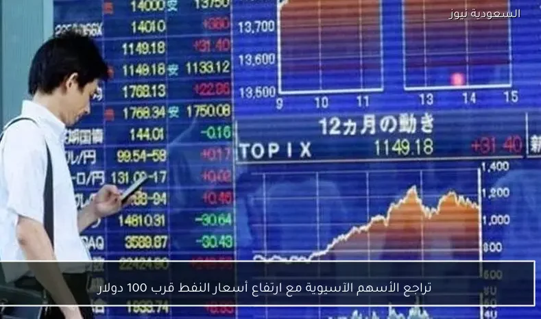 تراجع الأسهم الآسيوية مع ارتفاع أسعار النفط قرب 100 دولار