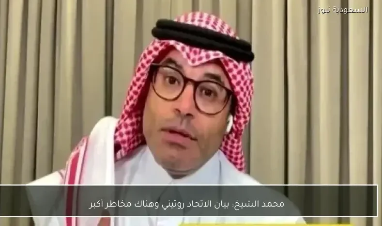 محمد الشيخ: بيان الاتحاد روتيني وهناك مخاطر أكبر