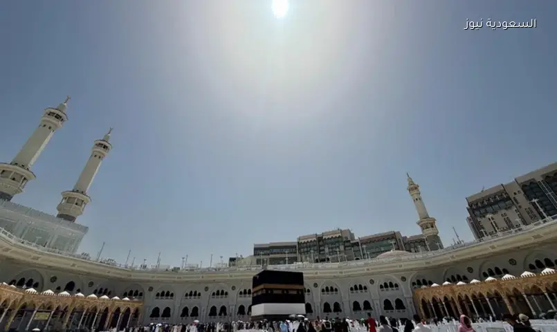 تعامد الشمس على الكعبة يرصد عند 12:18 ظهرًا في مكة المكرمة