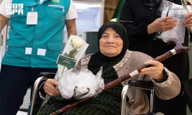 توديع ضيوف الرحمن عبر منفذ الحديثة ومدينة الحجاج بالشقيق بعد أداء المناسك